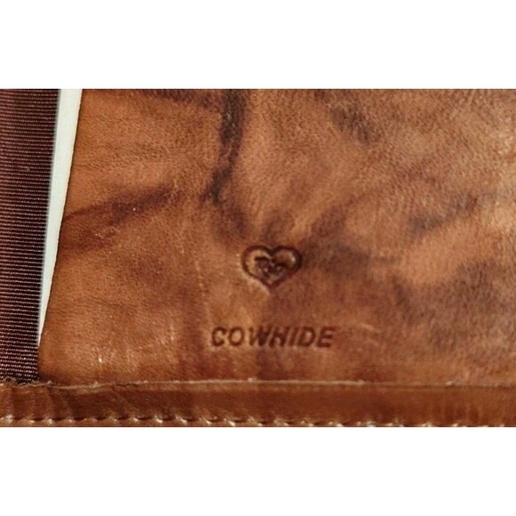 Rico Man's Leather Fold Wallet Eagle Print Cowhide New - Picture 3 of 3